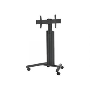 Nec Mobile Single Trolley PDMHM-L - Kit de montage (roulette, rails de montage, Pieds, cadre de chariot, rail horizontal) pour Écran LCD - noir - Taille d'écran : 40"-80"