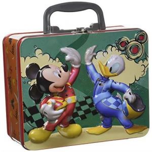 Mickey Mouse Grande Valisette M&eacute;tal 2 puzzles lenticulaires