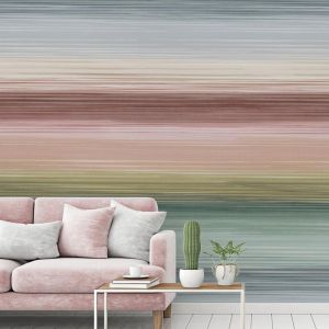 Lutèce Papier peint panoramique vinyle KIRUNA multi-couleurs