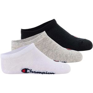 Champion Core Socks Junior 3PP Sneaker Chaussettes de Doublure, Gris Clair, 31-34 Unisexe-Enfants et Adolescents