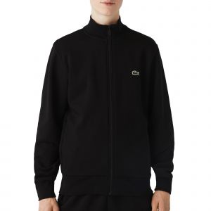 Lacoste Sweatshirt zippé homme regular fit en molleton gratté Taille XXL Noir
