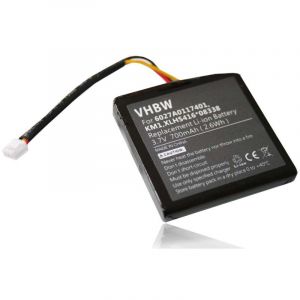 Vhbw Batterie remplacement pour TomTom 6027A0117401, XLHS416*08338, KM1 pour GPS, appareil de navigation (700mAh, 3,7V, Li-ion)