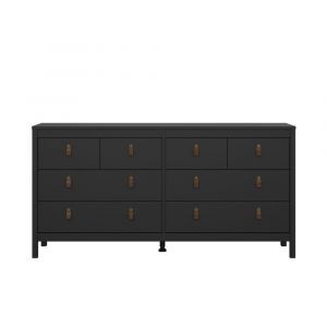 Calicosy Commode 8 tiroirs noir mat L159,6 cm - barcelone