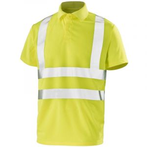 Image de Cepovett Polo haute visibilité - Manches courtes - Jaune fluo - S