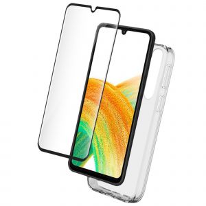 Bigben Pack Samsung G A34 5G Coque Transparente + Verre tremp&eacute;