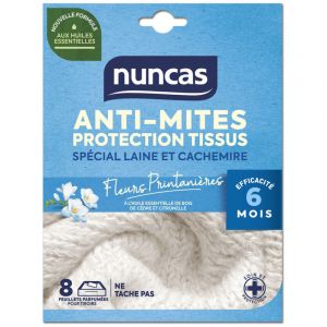 Nuncas Antimites Protection Tissus 8 Feuillets Fleurs Printaniéres