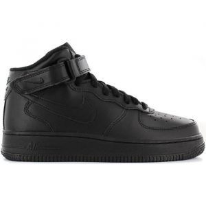 Nike Basket AIR FORCE 1 MID LE Junior - Noir - Femme - Cuir - Lacets