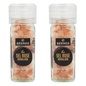 Bedros - Lot 2x Sel rose dHimalaya - Moulin 110g