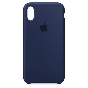 Apple Coque silicone (bleu nuit) - iPhone X