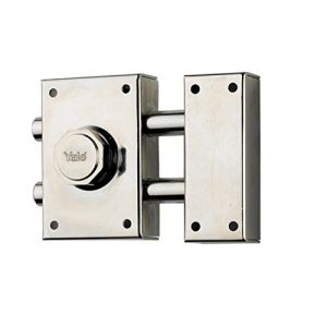 Yale 16RHN Verrouillage De Sécurité pour Portes Nickelé 16 Cylindre Forgé ou Rond.