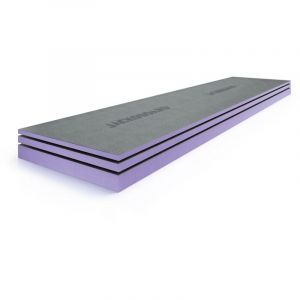 Jackon Insulation Panneau de construction &agrave; carreler PLANO - Longueur : 260 cm - Largeur : 60 cm - &Eacute;paisseur :10 mm - Bois