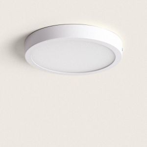 Plafonnier LED Rond 18W Extra-Plat (CRI90) Microprismatique CCT Sélectionnable (UGR17) Ø205 mm Sélectionnable (chaud-neutre-froid)