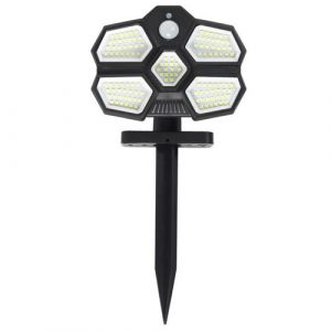 Projecteur Extérieur Solaire Mouvement 13cm Noir