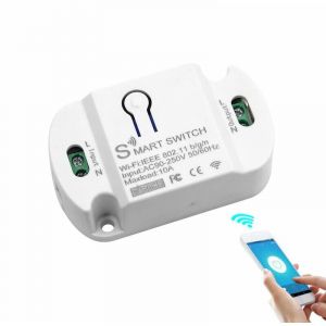 Commutateur,Commutateur wifi Intelligent Disjoncteurs Domestiques Téléphone Portable Télécommande de Synchronisation pour Appareils