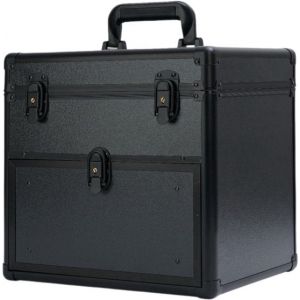 Guardian Beauty Professional Nail Beauty Case - Organisateur de vernis à ongles et boîte de rangement pour le voyage et le salon (noir)
