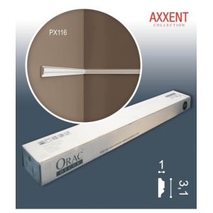 Image de Orac Decor PX116 AXXENT 1 carton complet 10 Corniches Moulures Cimaises 20 m