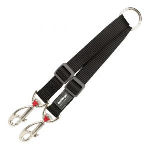 2 Coupleur pour laisse de chien 1 2 16.522 cm Noir