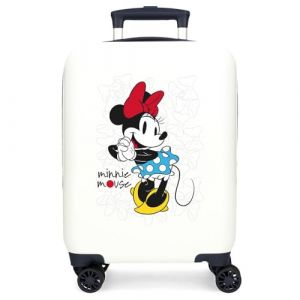 Valise disney abs 50 cm 4r minnie magic blanc