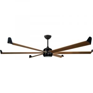 Kl Fan Ventilateur de plafond dc pales en bois 236cm avec WiFi et dimmer led kl fan