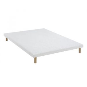 Someo Sommier extra-plat tapissier blanc 7 cm &Eacute;toile 140x200 - Blanc