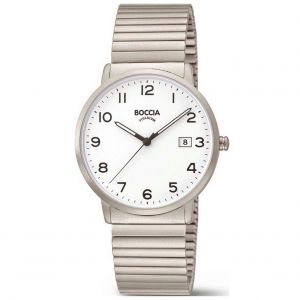 Boccia Mens Watch 3660-01, Quartz, 39mm, 5atm