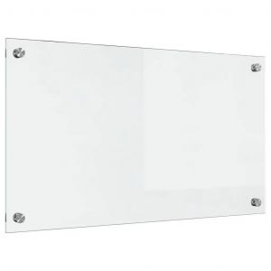 VidaXL Protection De Cuisine Transparent 70 X 40 X 0,8 Cm Verre Tremp&eacute;