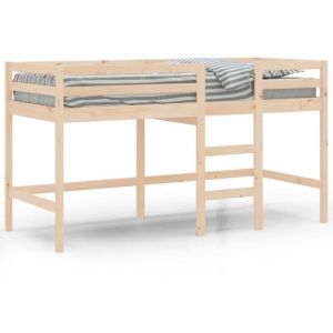 VidaXL Lit mezzanine enfants échelle 80x200 cm bois pin massif