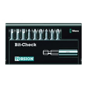 Wera Assortiment d'embouts, fente/PH/PZ, 10 pièces, Check -
