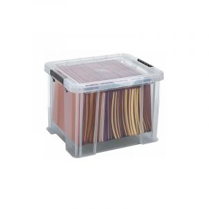 Allstore Boîte de rangement plastique 36 L incolore