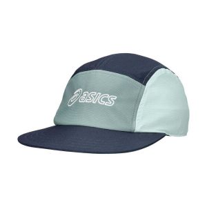 Image de Asics Casquette 5 Panel Cap vert d'eau fonc&eacute;