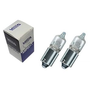 2 veilleuses Vega H6W BAX9S haute luminosité 125lm "Maxi" Halogène 12V