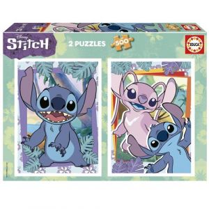 Image de Educa 2 X 500 pieces puzzle Stitch