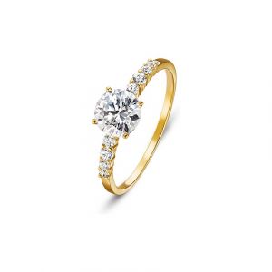 FAVS Bague pour femme 88648307 375 Or jaune