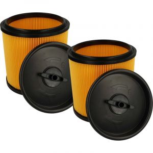 Vhbw Lot de 2x filtres à cartouche compatible avec Parkside (Lidl) pnts 1500 C4, 1500 B3, 1500 B2, 1500 A1 aspirateur - Filtre plissé