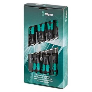 Wera Jeu de tournevis à douille à 6 pans HOLO : 5 5,5 6 7 8 10 13 mm
