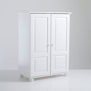 Armoire pin m if, H120 cm, penderie, Redmond Blanc Taille Taille Unique