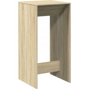 VidaXL Table de bar ch&ecirc;ne sonoma 51x50x103,5 cm bois d'ing&eacute;nierie