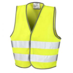 Result Core - Gilet de sécurité haute visibilité - Enfant unisexe (Lot de 2) (10-12 ans) (Jaune fluo)