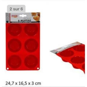 Mijotex Moule Silicone 6 Muffins