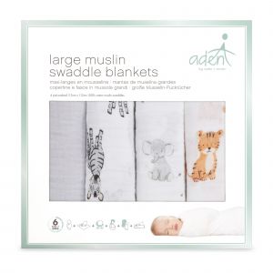 Aden + Anais Lot de 4 langes 112x112