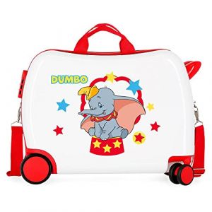 Image de D bo Valise pour Enfant Blanc 50 x 39 x 20 cm Rigide ABS Fermeture à Combinaison latérale 34 l 1,8 kg 4 Roues