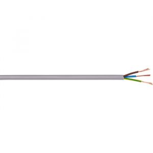 Electraline Câble électrique domestique souple - H05 VV-F gris - 3G1 mm² - Couronne de 50 m