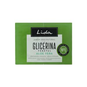 Lida JABÓN 100% NATURAL GLICERINA Y ALOE VERA LOTE 2 x 125 gr