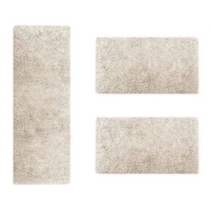 Karat - Descente de lit Barcelona Crème 1 tapis 67 x 330 cm + 2 tapis 67 x 130 cm