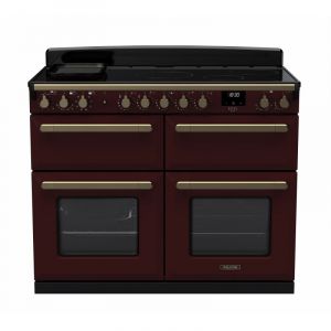 Falcon PIANO DE CUISSON ESTEL DELUXE BCTAB IND 110 CM BORDEAUX LAITON ANTIQUE