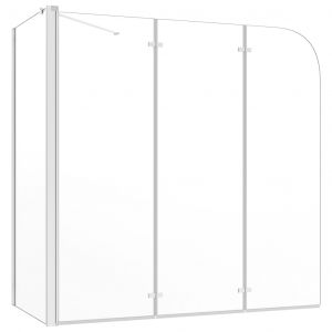VidaXL Enclos de bain 120x69x130 cm Verre trempé Transparent
