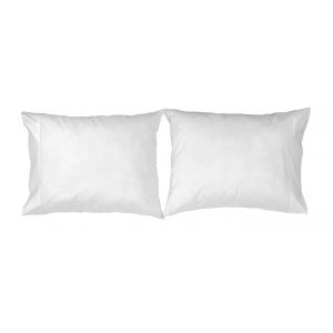 Naf Naf 2 taies d'oreiller en coton blanc 80x80
