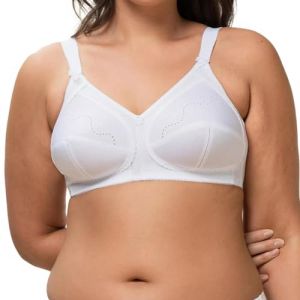 Triumph Femme Doreen + Cotton 01 Soutien gorge sans armatures, Blanc, 100F EU