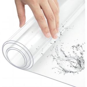 Nappe Transparente Imperméable. Film de Protection pour Table en pvc. Épaisseur 1mm. 100x180cm - Woltu