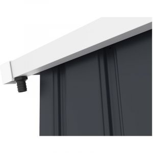 Goutti&egrave;re pour abri de jardin en m&eacute;tal de 6 &agrave; 13 m2